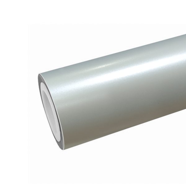 PET Vinyl Wrap in Satin Aluminum Mercury finish