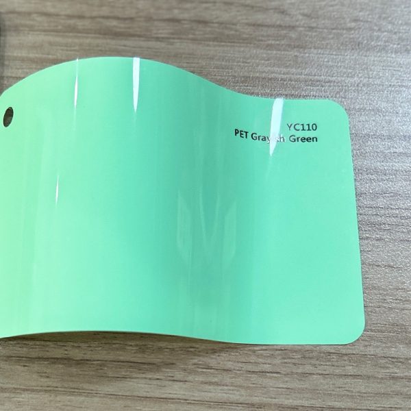 Grayish-green PET vinyl film