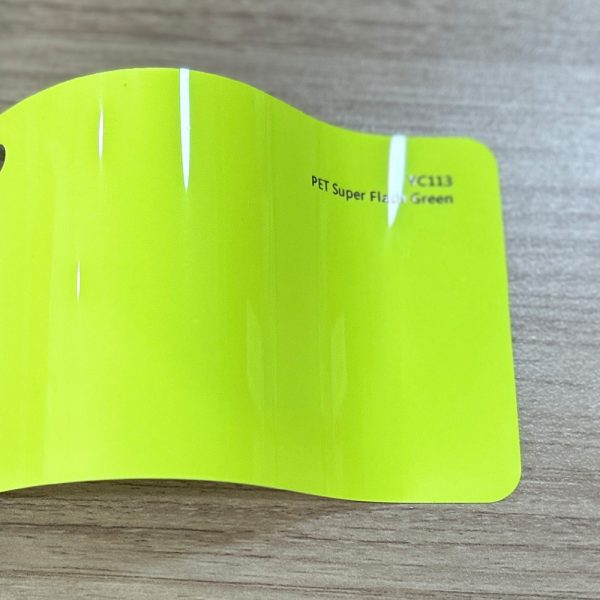 PET Super Flash Green vinyl film