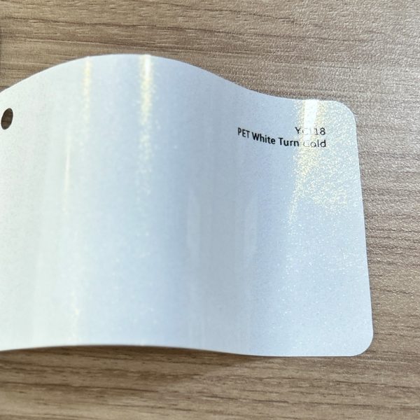 Vinyl Wrap PET White Turn Gold