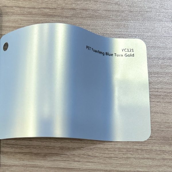 Yuangfeng Blue Turn Gold PET Vinyl Film
