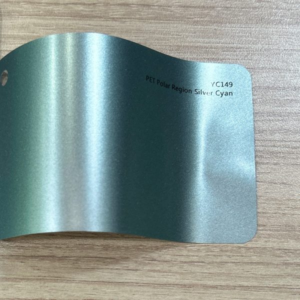 PET Polar Region Silver Cyan vinyl film