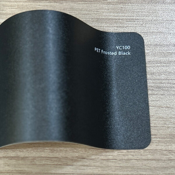 PET vinyl film is rough and black