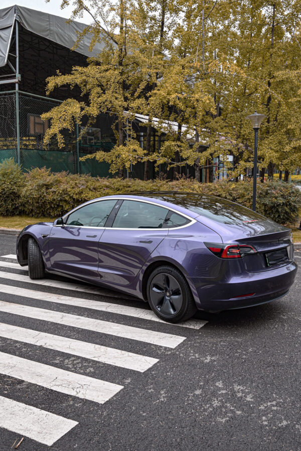 Gray-violet PET vinyl film