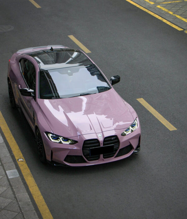 Vinyl Wrap PET Oolong Milk Tea Pink
