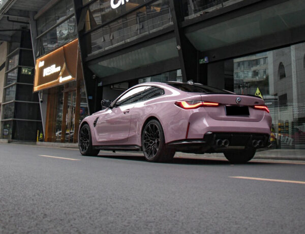 Vinyl Wrap PET Oolong Milk Tea Pink