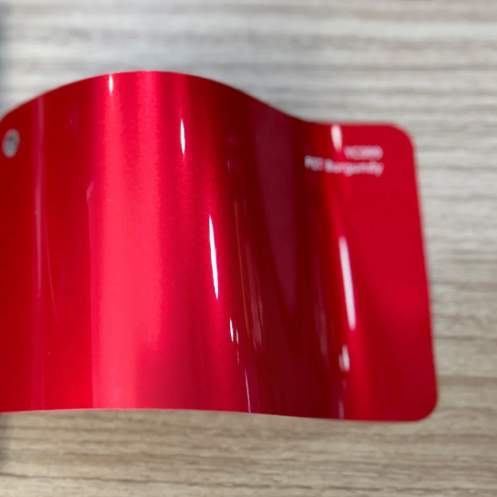 Burgundy PET vinyl film