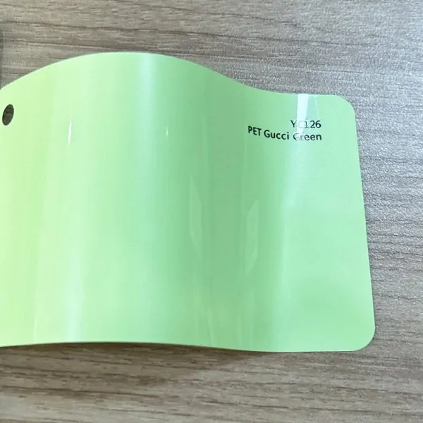 Gucci Green PET vinyl film