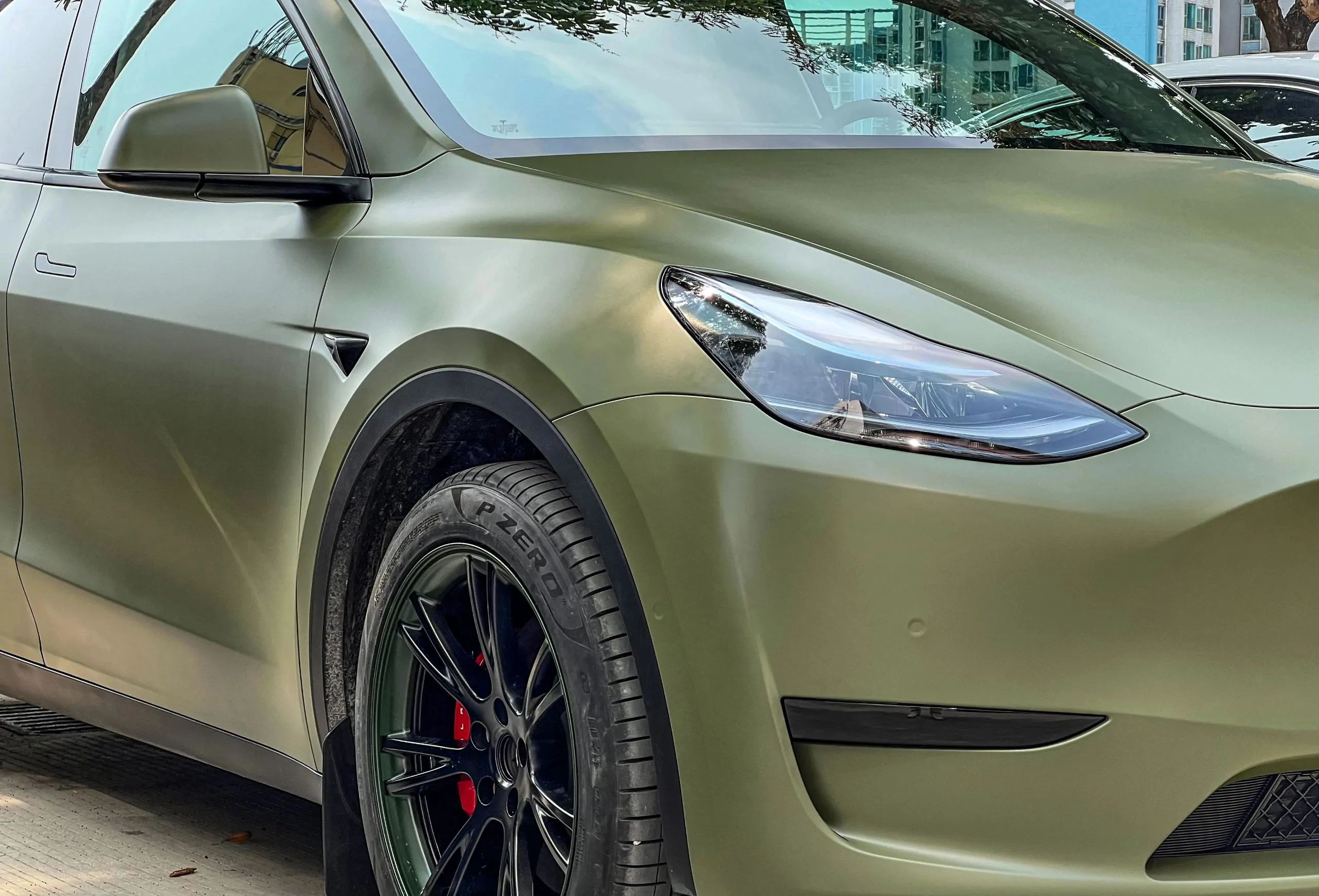Vinyl Wrap PET New Satin Army Green